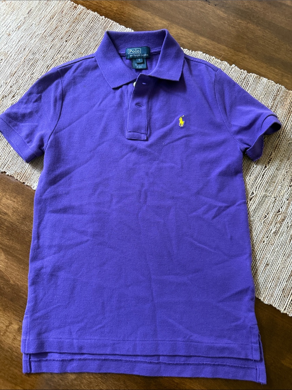 Polo by Ralph Lauren Purple Polo with Yellow Pony